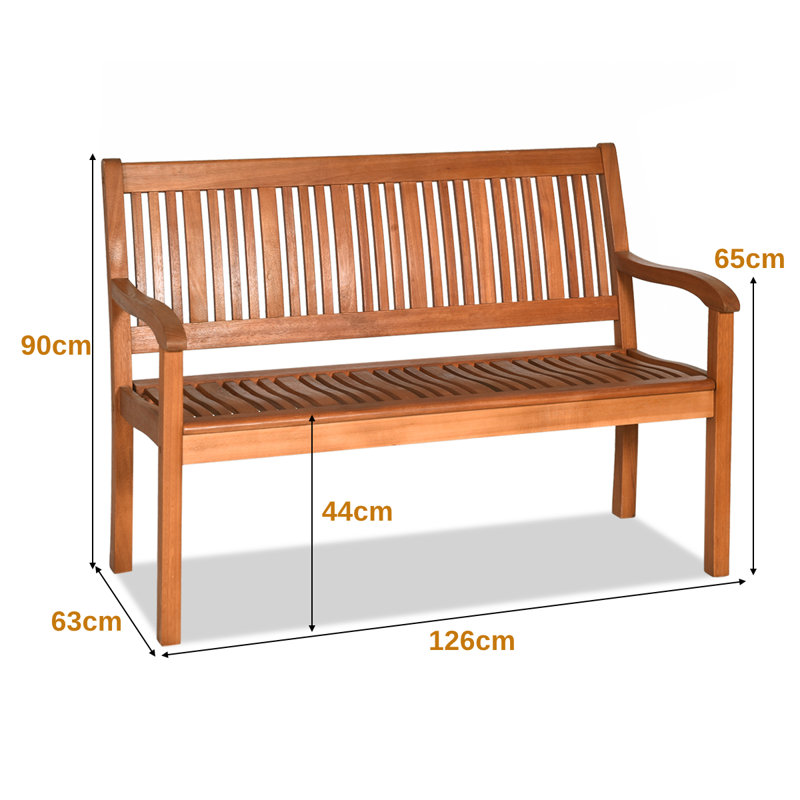 Blizzard Wooden Park Bench