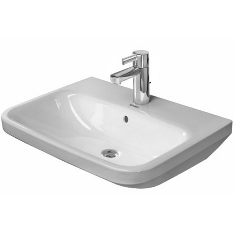 DuraStyle Ceramic 24" Wall Mount Bathroom Sink with Overflow