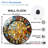 Decorative Stained Glass Wall Clock for Home Decor Art - 12'' Modern Glass Wall Clock