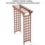 Arche de mariage en bois - Treillis d'escalade et pergola de Noël pour la cour de jardin | Bois massif FSC