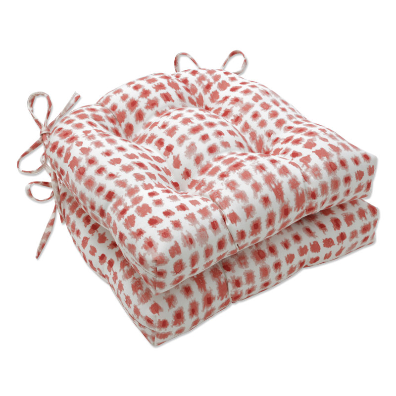 Fratessa Outdoor Chair Pad, 15.5x16, Red