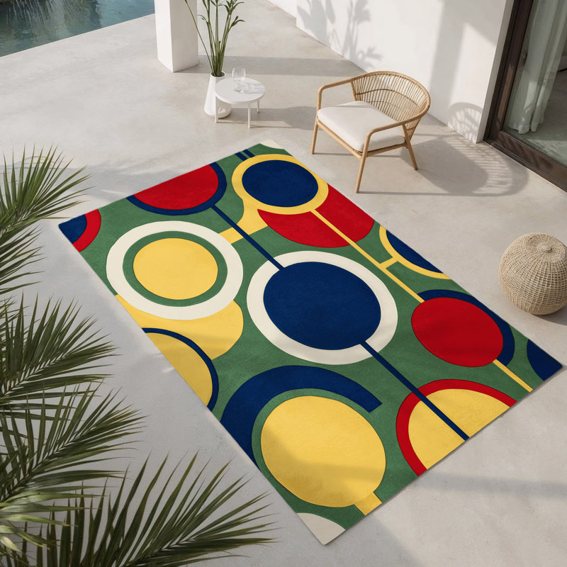 Tapis intérieur et extérieur Vivid Doodle, Rectangle 1 pi 6 po x 2 pi 6 po