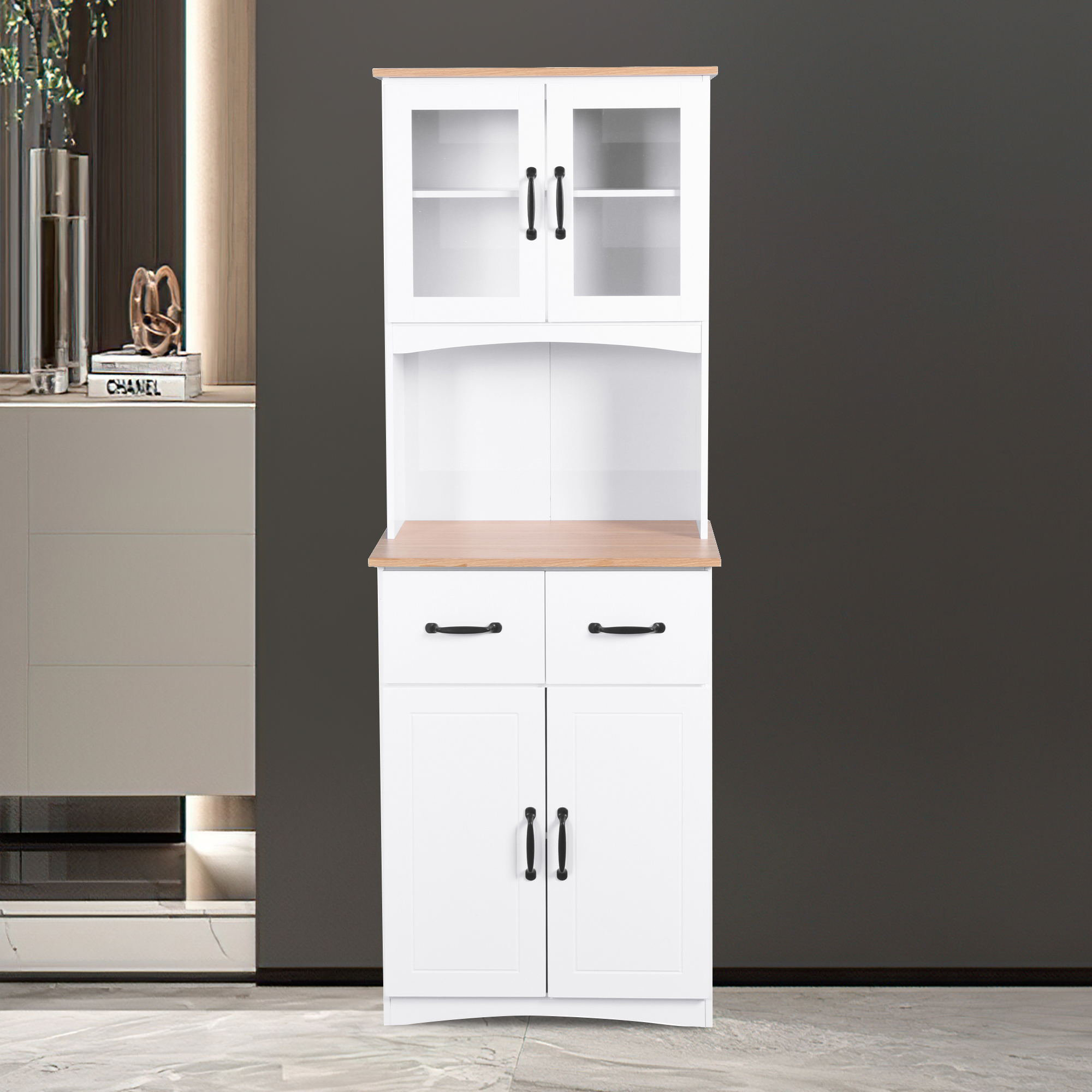 Winston Porter Keyunna 66.94'' Kitchen Pantry | Wayfair