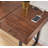 Lalma Adjustable Metal Base Writing Desk with Power Outlet
