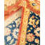Tapis orange en laine noué à la main de conception unique 7 pi 10 po x 9 pi 10 po Keenan