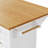 52'' Kitchen Island with Drop Leaf, Embossed Texture Kitchen Island on Wheels with Spice Rack, Towel Rack, 2 Doors and 5 Drawers, Kitchen Storage Cart with Adjustable Shelf for Kitchen, White-1179554615