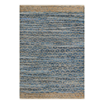 Tapis Denim Blue_Unique Loom Sand Chindi