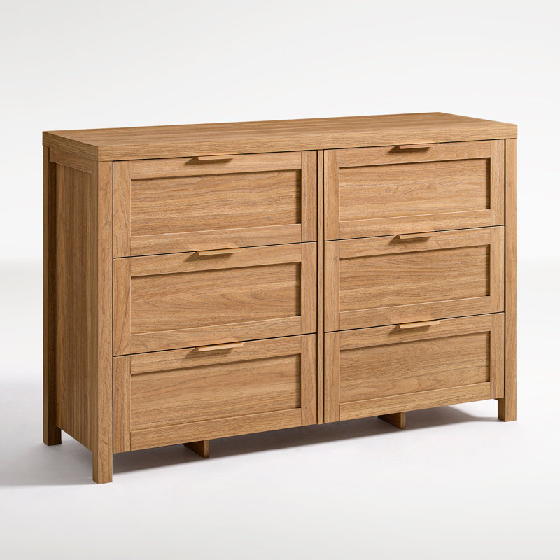 Commode 6 tiroirs Allenside, Chêne naturel
