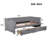 Gray Twin Daybed With For A Comfy Night And 2 Drawers An Ergonomic Drawers, Elegant Design-1707377778