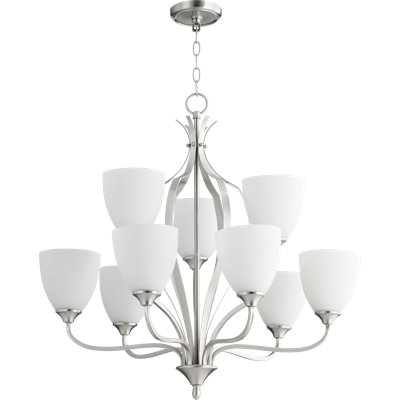Lustre classique/traditionnel 9 lumières ombrée Brookview