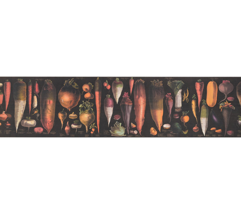 Bordure de papier peint Mansell, Noir, L 15 pi x l 12 po