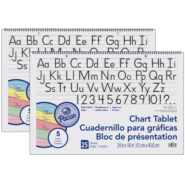 Colored Paper Chart Tablet