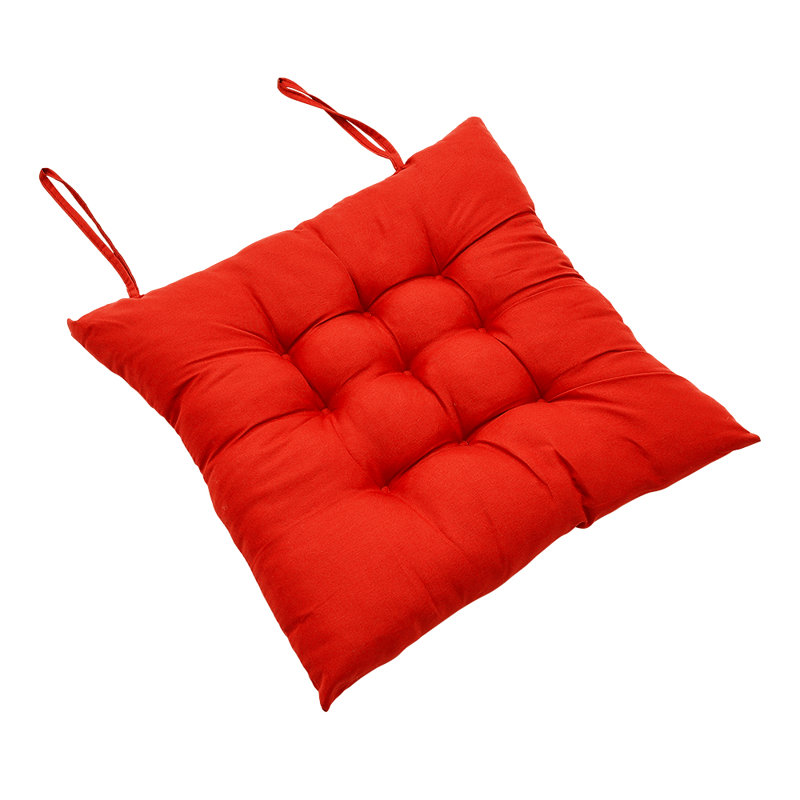 4Pcs Soft Thicken Tatami Seat Cushion, Red