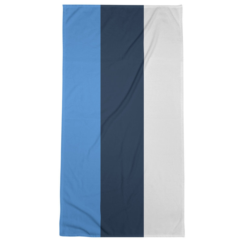 Microfiber Bath Towel, Tennessee Red Football Sky Blue/Navy/Light Gray