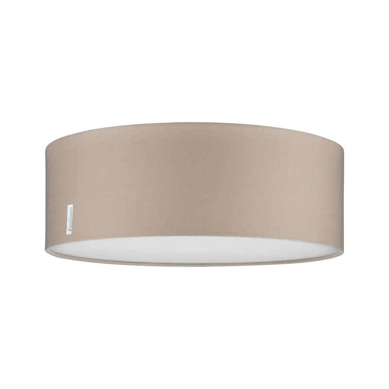 Delilah Fabric Flush Mount, Beige
