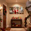 Ensemble de 3 impressions sur toile, atelier de Noël, père Noël, atelier, décorations de Noël-1752287071