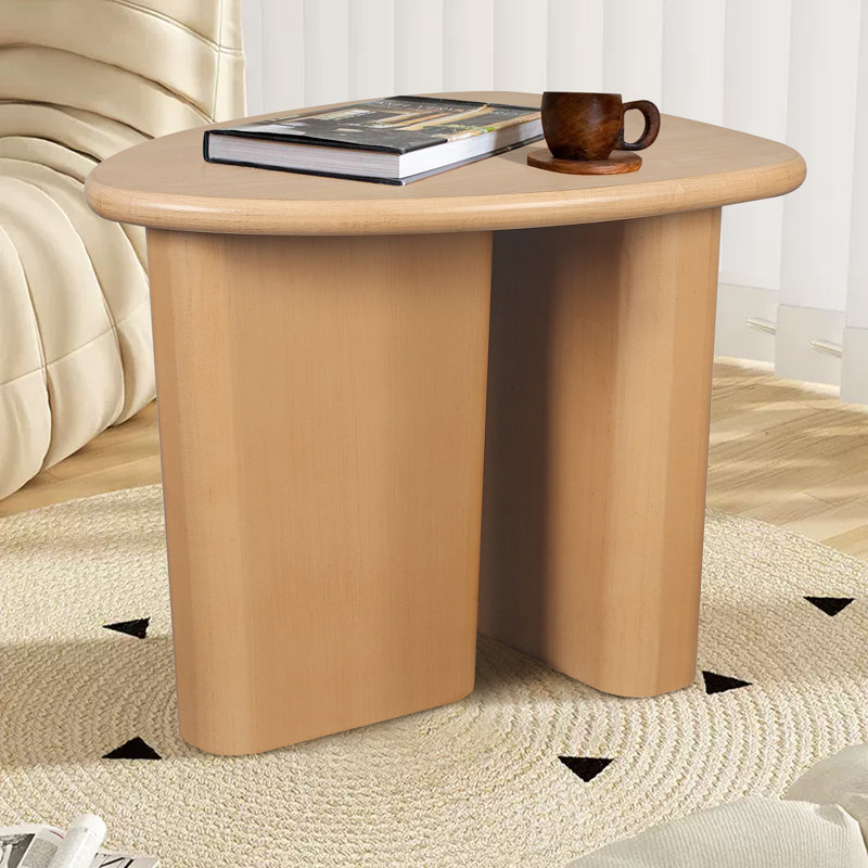 Table d'appoint de table fuselée (bois naturel)