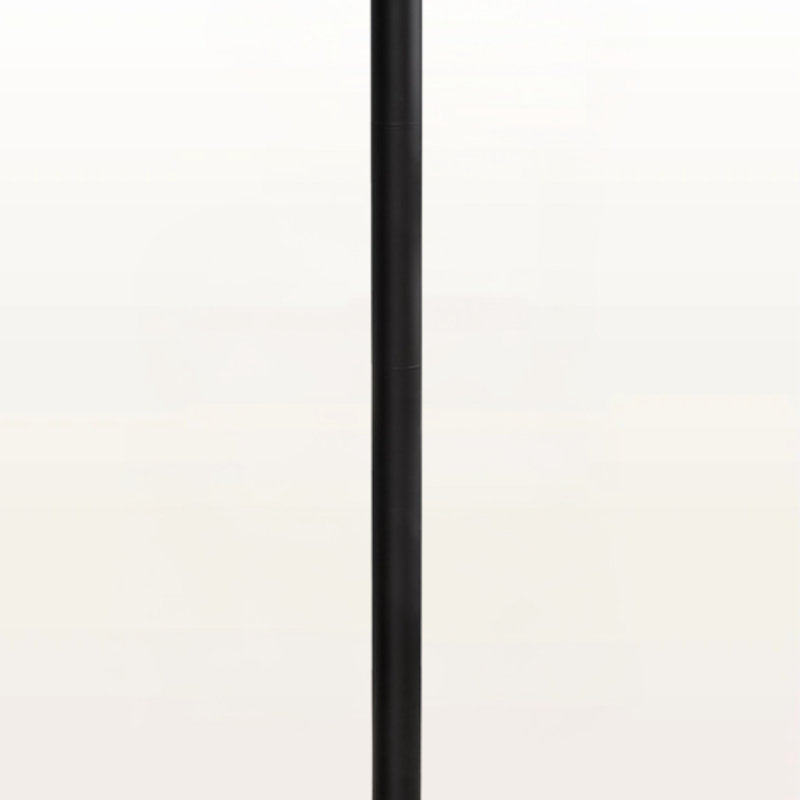 Patwin 60"H Floor Lamp, Nickel Metal & Grey Shade