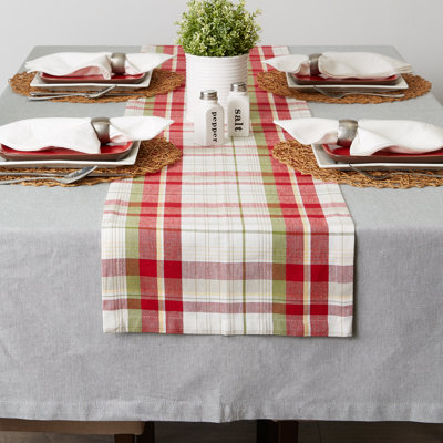 Sadie Tartan Holly Table Runner