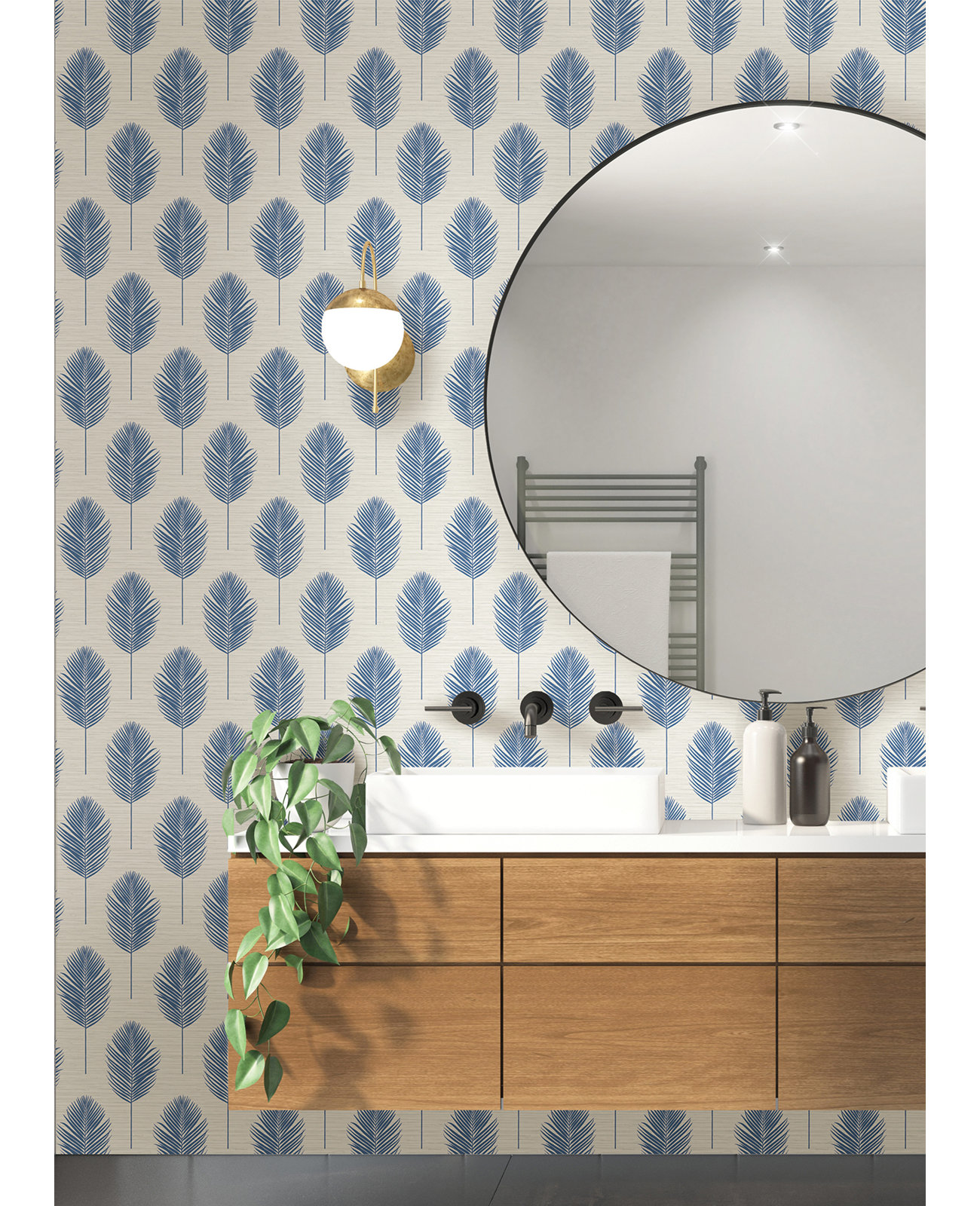 Mclaurin Wallpaper Roll, Blue