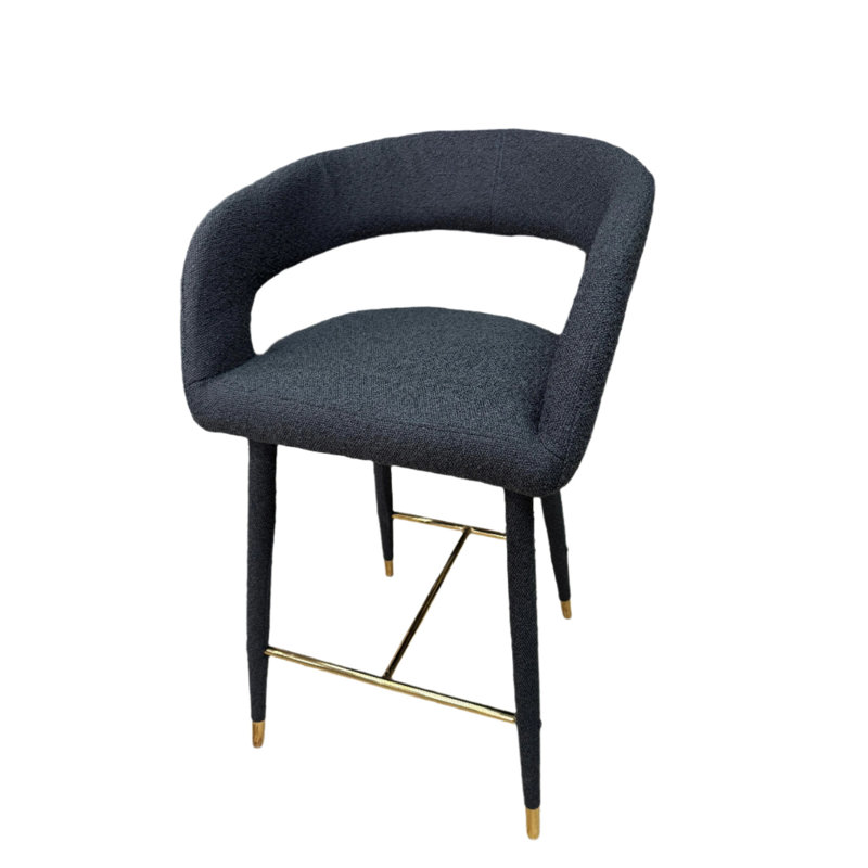 Tabouret Albertus, Noir, noir, noir, noir