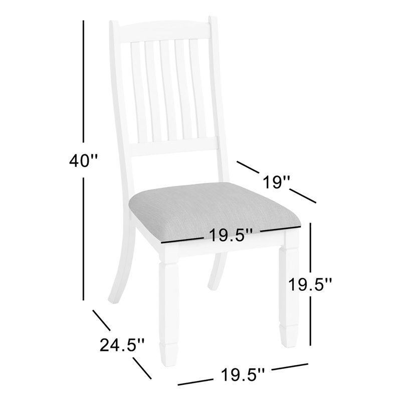 Rockdale 19.5'' H Upholstered Side Chair, Gray, Gray