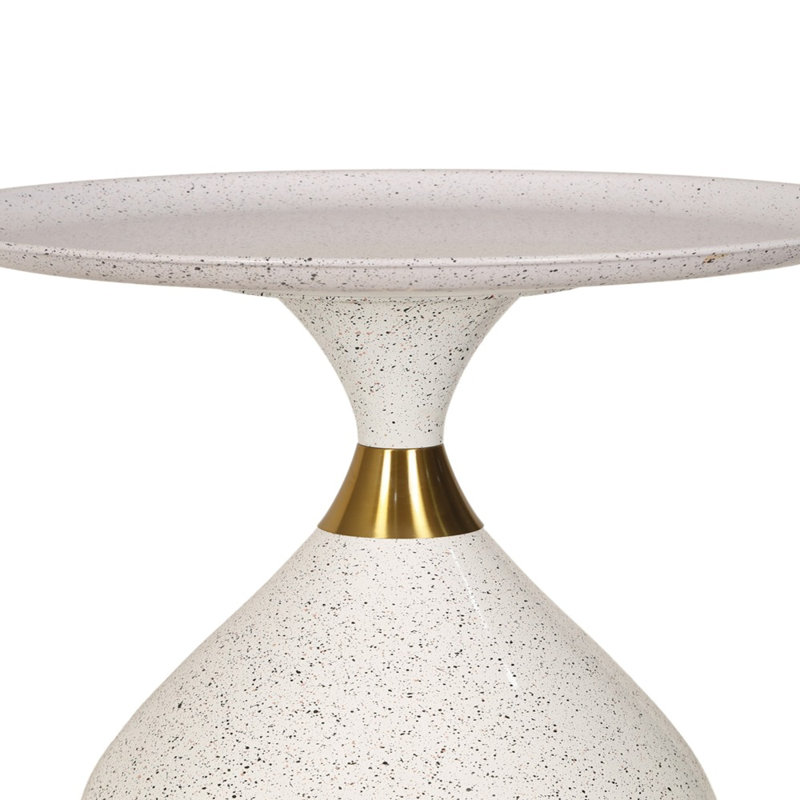Table d'appoint Lydiann, blanc