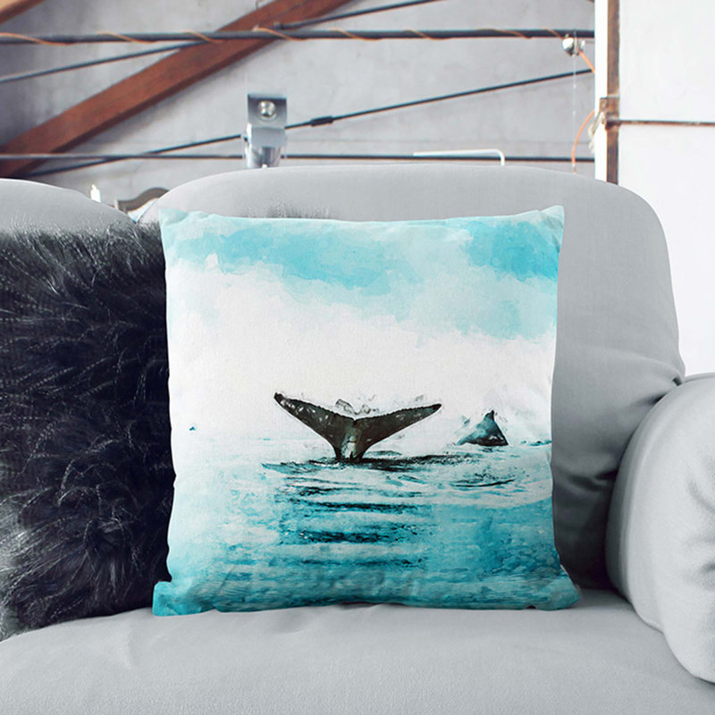 Square Throw Cushion, 55cm H x 55cm W x 20cm D
