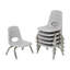 Chaise empilable 8 "avec glissières à billes, paquet de 6-128716479