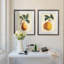 Simple Pears - ensemble de 2 reproductions encadrées sur papier