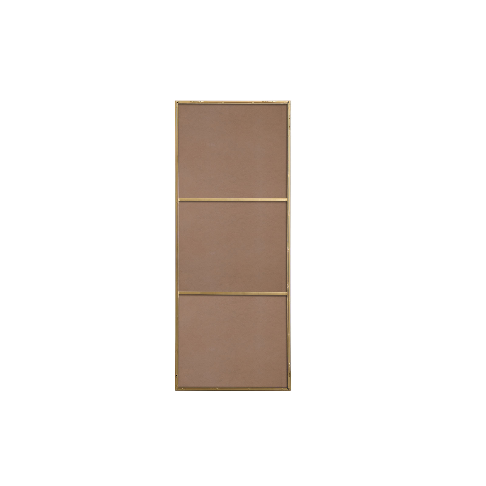 Sabine Metal Rectangle Wall Mirror, 60" x 24", Brass