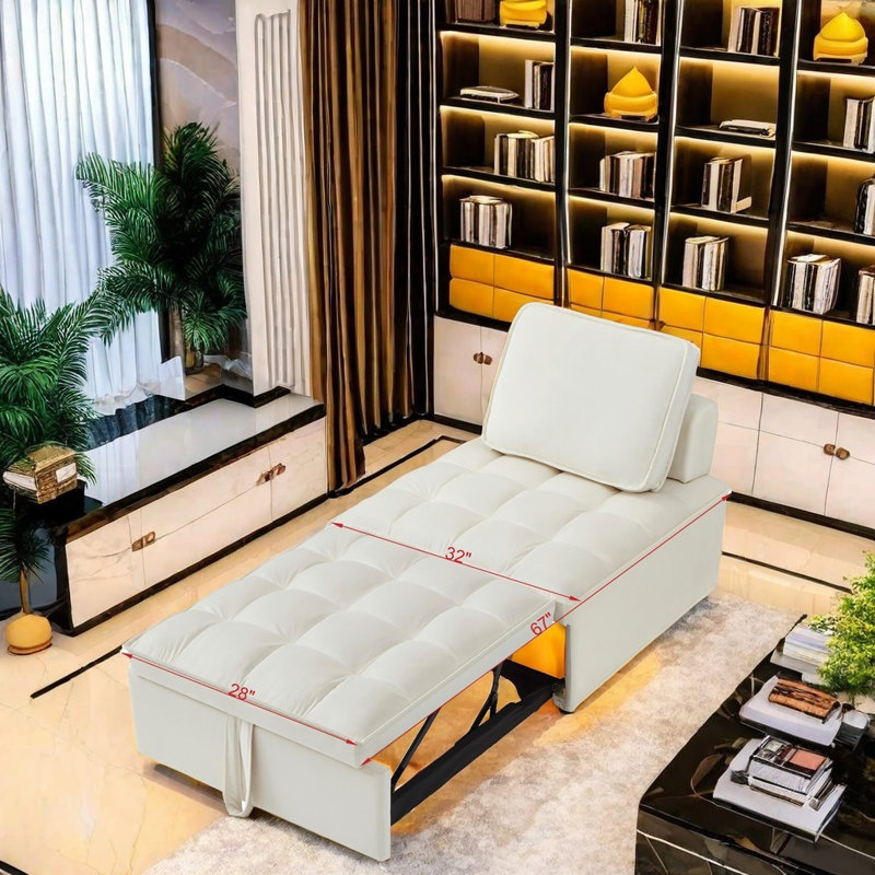 Canapé-lit multifonctionnel avec méridienne ergonomique peu encombrante pour le salon, la chambre à coucher, le dortoir ou le bureau Assemblage facile et matériaux de haute qualité