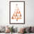 Toile avec cadre en bois brun classique est en rupture de stock