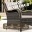 Ensemble de 2 chaises de patio en osier pour l'extérieur-176200844