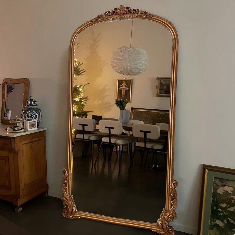 Minimalist Retro Rectangular Wardrobe Full-Length Mirror, 78.74" x 39.37"