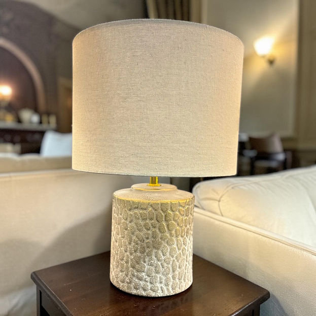 Blue And Gold Ceramic Table Lamp
