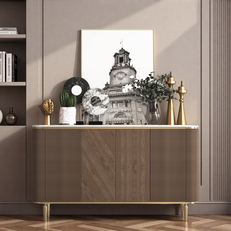 Light Luxury And Simple Sideboard, 35.43" H x 70.87" W x 11.81" D
