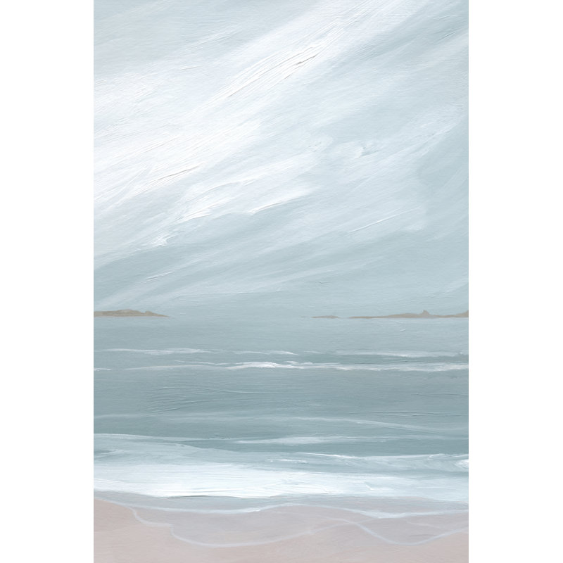 Tamaryn Aqua Soft Shores I by Grace Popp - Wrapped Canvas Print, 91 cm H x 61 cm W
