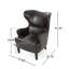 Fauteuil à oreilles Barnard-107541349