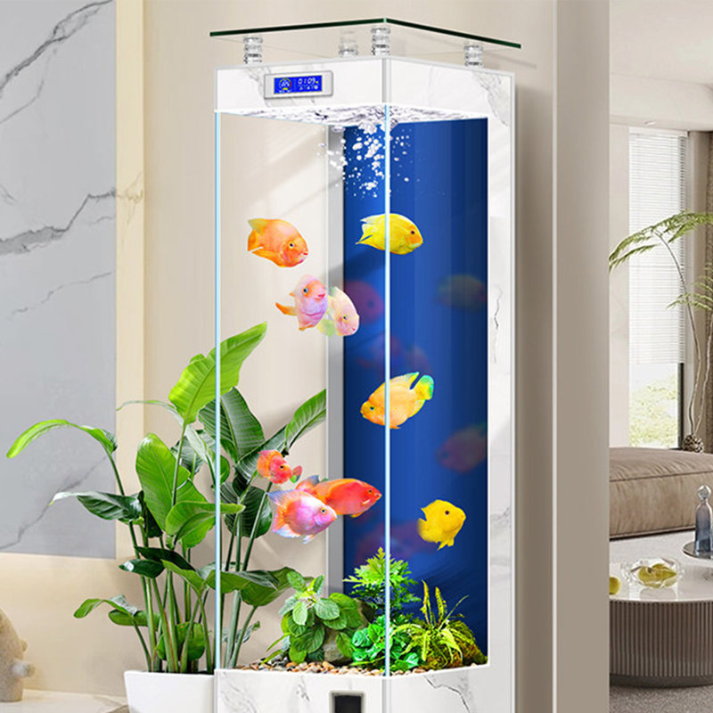 Aquarium autoportant moderne 55-64 gallons en acrylique Eco, 19.69, Beige