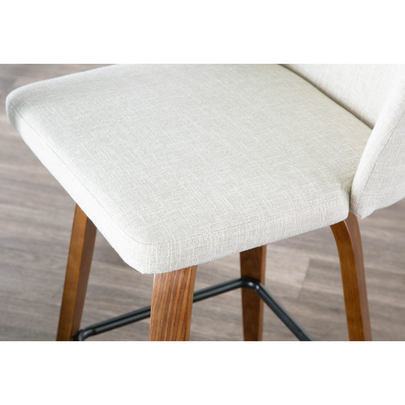 Lakyia Upholstered Counter Stool, Cream
