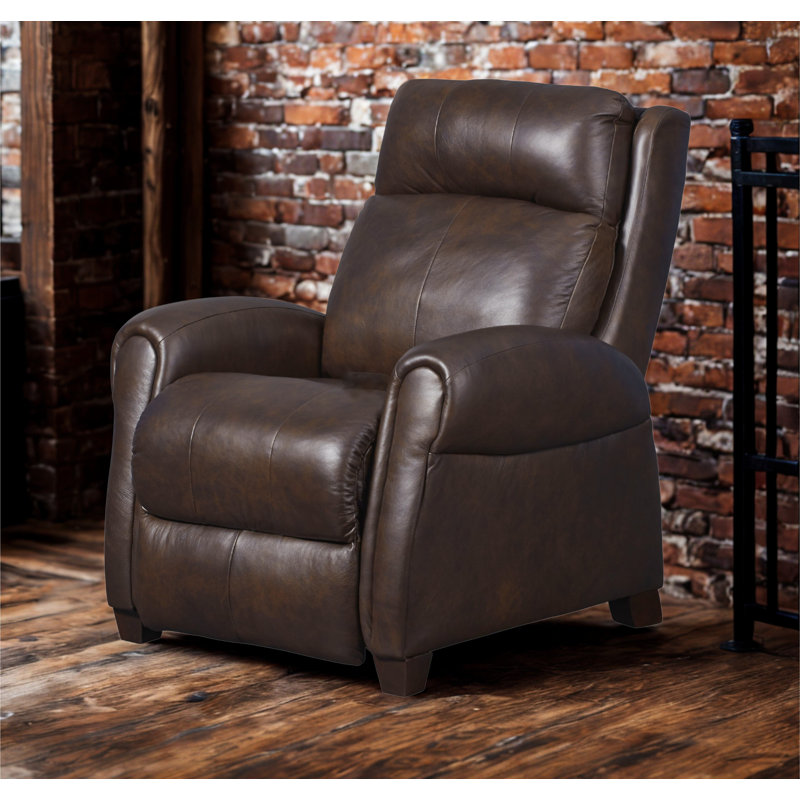Fauteuil inclinable en cuir saturn avec appui-tête Saturn, Gris