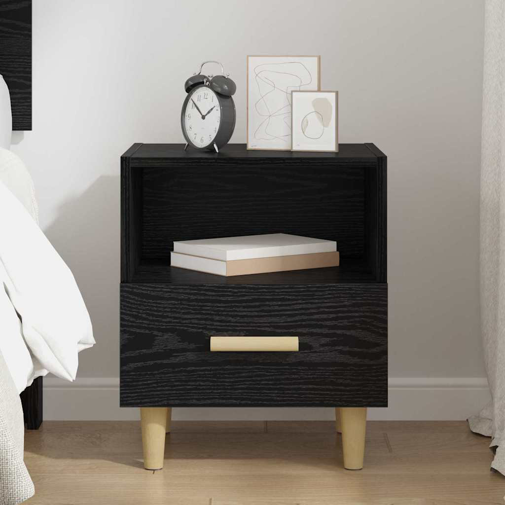 40cm W Engineered Wood Bedside Table