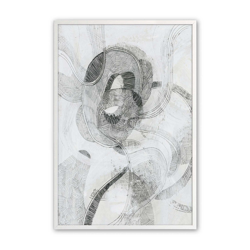 «Listo I» par June Erica Vess, reproduction d'art, H 24 po x l 18 po, Impression sur cadre ouvert sans papier mat, Blanc