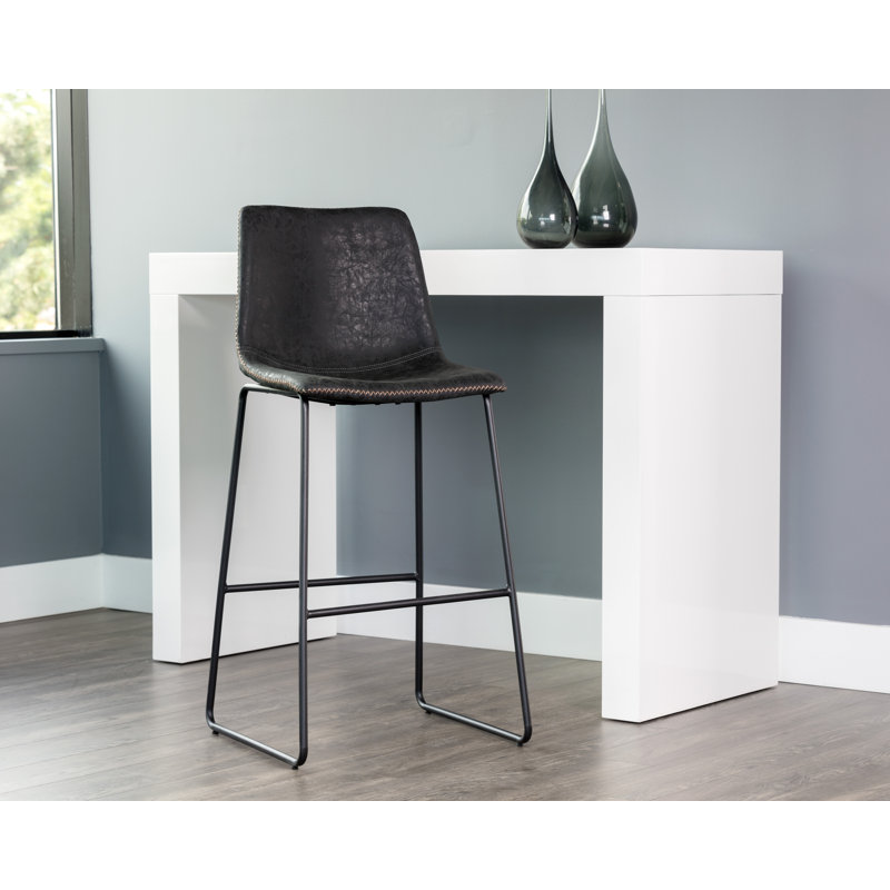 Tabouret de bar Cal - noir antique, Tabouret de bar (assise de 30 po de hauteur)