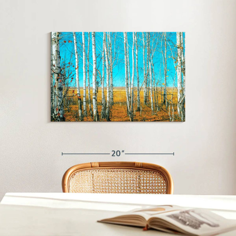 Harnek Birch Forest In October, 16" H x 24" W