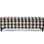 Tissu noir élégant avec rangement - 51 po Long, 17,47 de large, 16,5 de haut pour une solution soignée Profondeur, largeur, hauteur