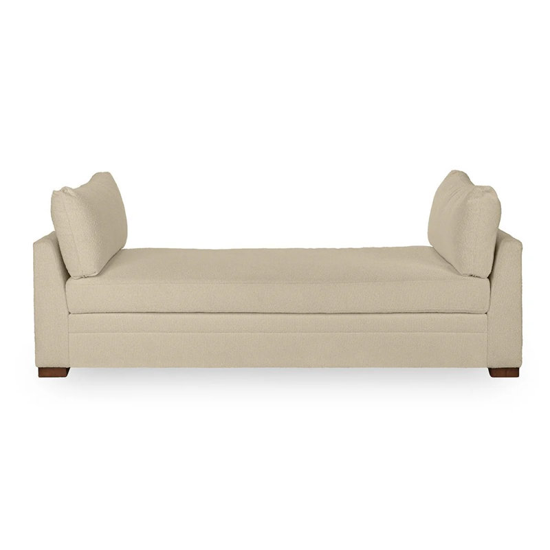 Audrey Upholstered Fabric Daybed, Elite Gray Performance Upholstery