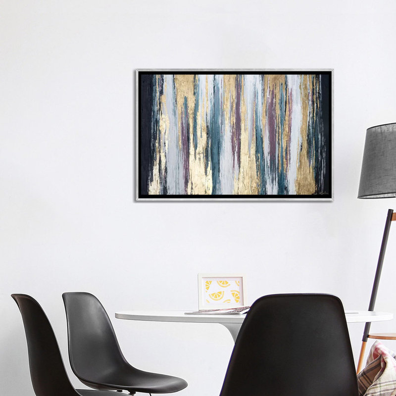« walk of fierté » par nikki chauhan-print, H 26 po x l 40 po x P 1,5 po, Toile avec cadre argenté
