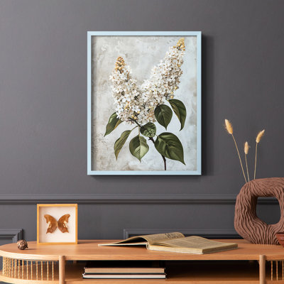 FLORAL Series CCLII  -Premium Framed Print -Ready to Hang - No Nails Required